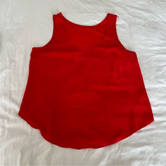 J. Crew Tops - J. Crew Red Scoop Neck Tank - Size Medium